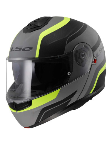 Casco Moto Modulare P/J Ls2 FF908 STROBE II MONZA Nero Opaco Giallo Fluo
