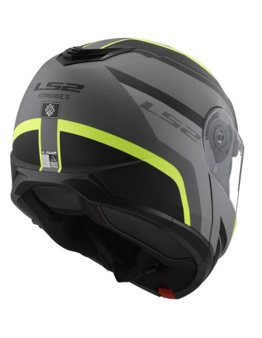 Casco Moto Modulare P/J Ls2 FF908 STROBE II MONZA Nero Opaco Giallo Fluo