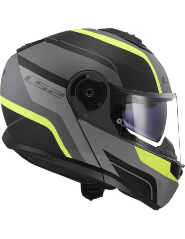 Casco Moto Modulare P/J Ls2 FF908 STROBE II MONZA Nero Opaco Giallo Fluo