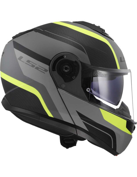 Casco Moto Modulare P/J Ls2 FF908 STROBE II MONZA Nero Opaco Giallo Fluo