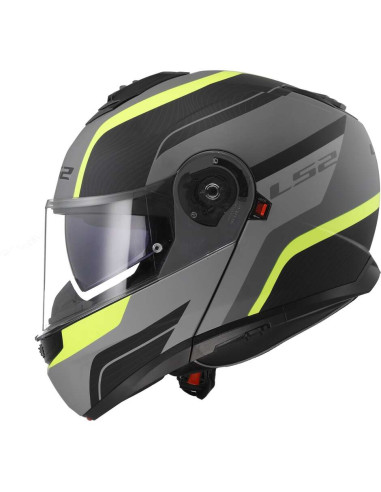 Casco Moto Modulare P/J Ls2 FF908 STROBE II MONZA Nero Opaco Giallo Fluo