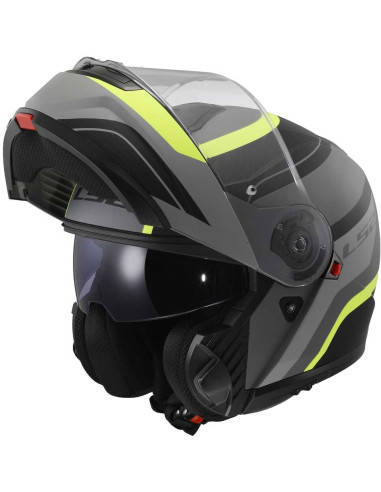Casco Moto Modulare P/J Ls2 FF908 STROBE II MONZA Nero Opaco Giallo Fluo