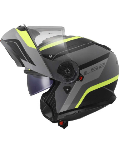 Casco Moto Modulare P/J Ls2 FF908 STROBE II MONZA Nero Opaco Giallo Fluo