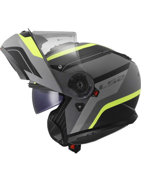 Casco Moto Modulare P/J Ls2 FF908 STROBE II MONZA Nero Opaco Giallo Fluo