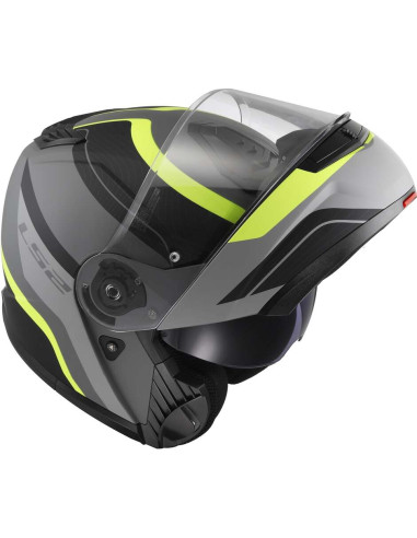 Casco Moto Modulare P/J Ls2 FF908 STROBE II MONZA Nero Opaco Giallo Fluo