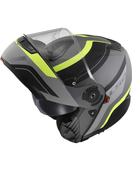 Casco Moto Modulare P/J Ls2 FF908 STROBE II MONZA Nero Opaco Giallo Fluo