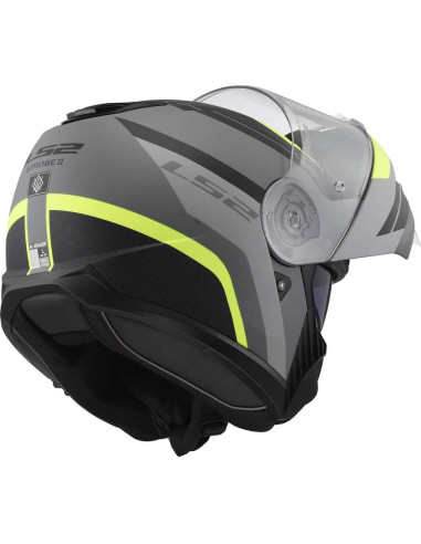 Casco Moto Modulare P/J Ls2 FF908 STROBE II MONZA Nero Opaco Giallo Fluo