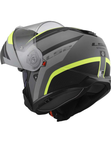 Casco Moto Modulare P/J Ls2 FF908 STROBE II MONZA Nero Opaco Giallo Fluo