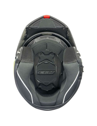 Casco Modulare P/J CGM 507A PINCERS RACE Nero Rosso Opaco