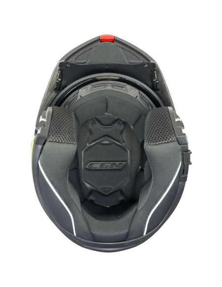 Casco Modulare P/J CGM 507A PINCERS RACE Nero Rosso Opaco