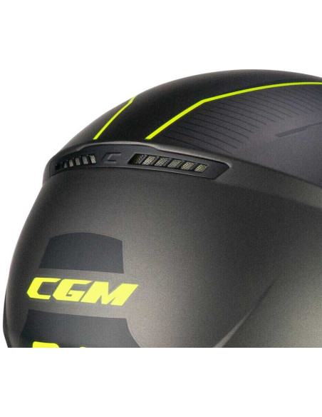 Casco Jet CGM 167G FLO WAY  Antracite Giallo fluo satinato Visiera Lunga