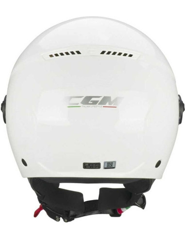Casco Jet CGM 167A FLO MONO Bianco Visiera Sagomata