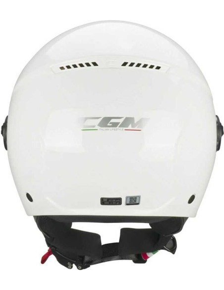 Casco Jet CGM 167A FLO MONO Bianco Visiera Sagomata