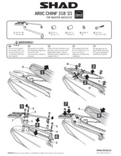 A0CH31ST attacco bauletto Top Master KL Ariic Chinf 318 2