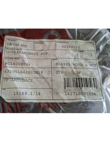 00152153 Copri manubrio parte superiore per Kymco X-Citing 300