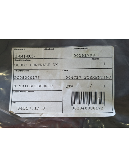 00161709 Fianchetto Destro Pedana Kymco People S 250 2006 2007 People S 300i 2008