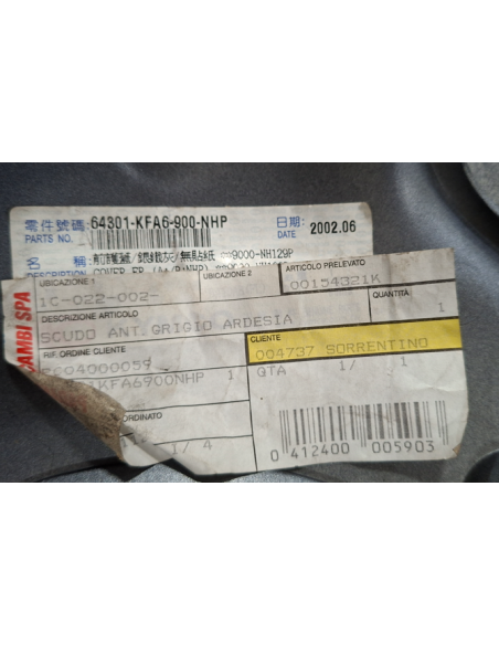00154321K Scudo anteriore Kymco People euro2 50 125 150 dal 1999 al 2003