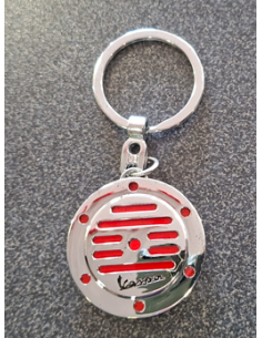 Portachiavi Rosso a forma di Clacson della Vespa