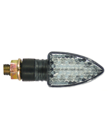 Coppia Freccette LED forma Triangolare Corto Look Carbonio Omologate C.E