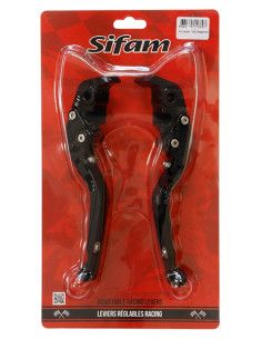 Kit Leve Freno e Frizione CNC Regolabili e Retraibili - Alluminio Nero BMW R 1200 GS (ABS) - K 1600 GT