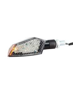 Coppia Freccette LED C.E + Led Laterali - 100 x 35mm Nere - Omolgate C.E 2
