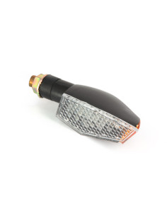 Coppia Freccette LED C.E + Led Laterali - 100 x 35mm Nere - Omolgate C.E