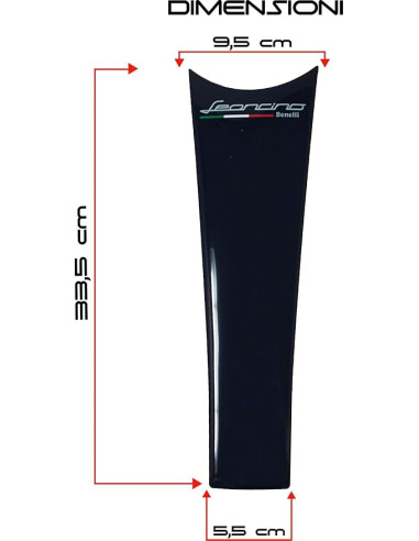 Protezione Serbatoio Adesivo 3D Moto Benelli Leoncino, Nero