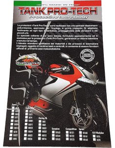 rotezione per Serbatoio Moto Honda 3D Nero 2