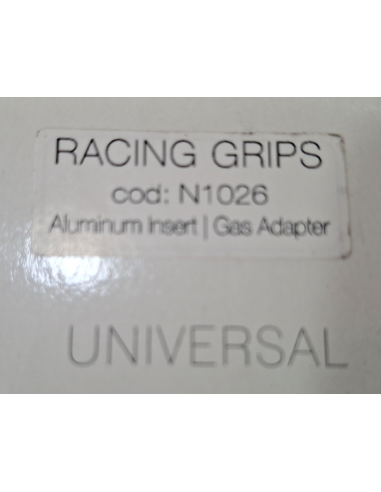 Coppia manopole Universali Racing 120mm Argento Silver