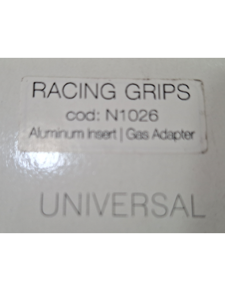 Coppia manopole Universali Racing 120mm Argento Silver