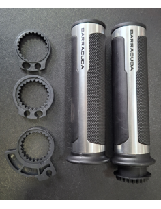 Manopole BARRACUDA N1026 Racing 120mm Argento 2