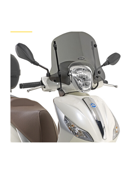 5612S Parabrezza cupolino scuro per Piaggio Medley 150 / 125 dal 2016 al 2019