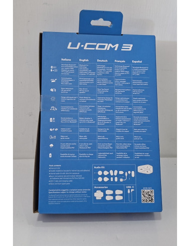Kit interfono con Bluetooth U-Com 3 - INTERPHONE Singolo