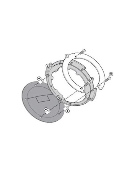Givi BF20 – Flangia Tanklock per Honda