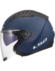 Casco Jet LS2 OF600 Copter II Blu Navy Opaco