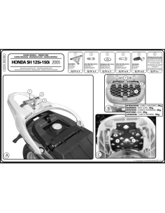 E219 Attacco posteriore specifico per bauletto MONOLOCK® 2