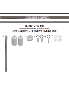 Givi TN5108KIT Kit Montaggio Paramotore BMW 2