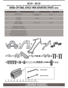 SR5129 Attacco specifico per bauletto MONOKEY® o MONOLOCK® 2