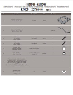 Givi SR6104 Attacco MONOLOCK Kymco Xciting 400i 2
