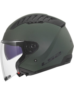 Casco Jet LS2 OF600 Copter II Verde Militare