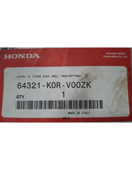 64321K0RV00ZK sotto pedana SH 125 / 150 NHA16