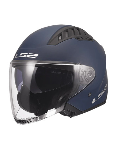 Casco Jet Ls2 OF600 Copter II Solid Blu Navy Opaco