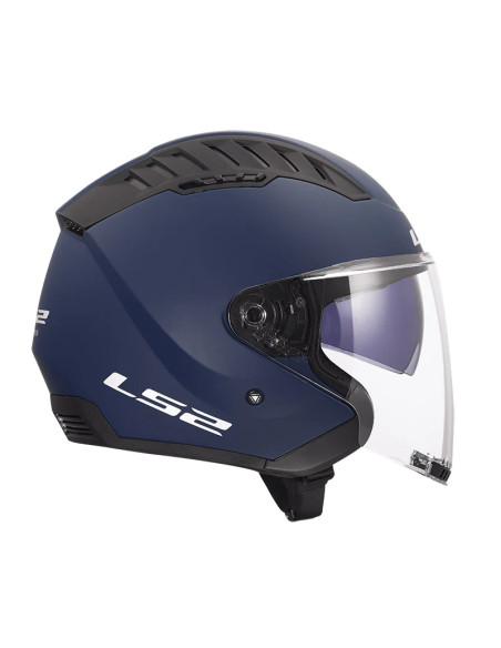 Casco Jet Ls2 OF600 Copter II Solid Blu Navy Opaco