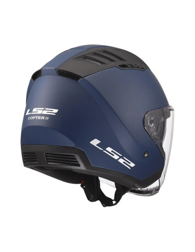 Casco Jet Ls2 OF600 Copter II Solid Blu Navy Opaco
